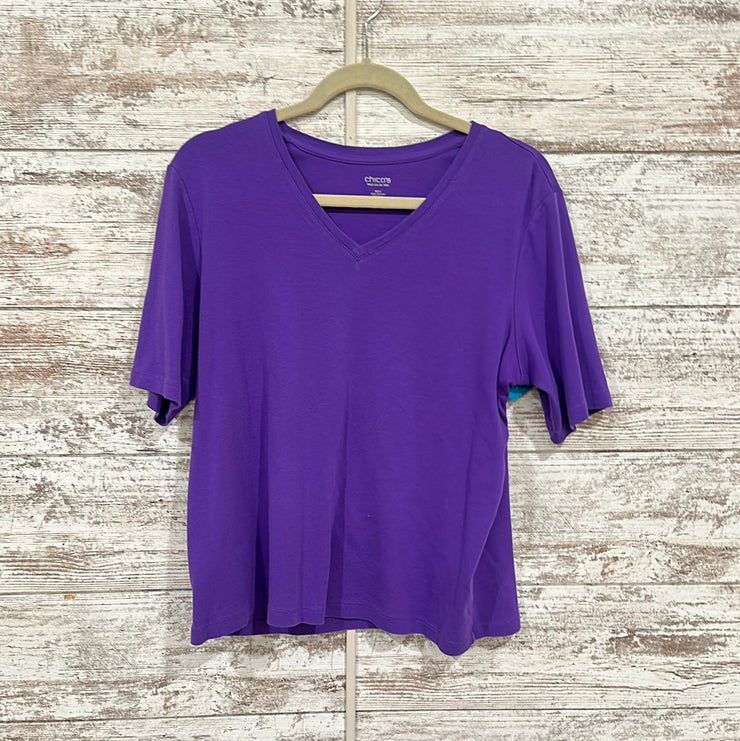 PURPLE SHORT SLEEVE TOP