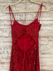 RED SPARKLY LONG DRESS (NEW)