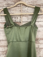 GREEN LONG EVENING GOWN
