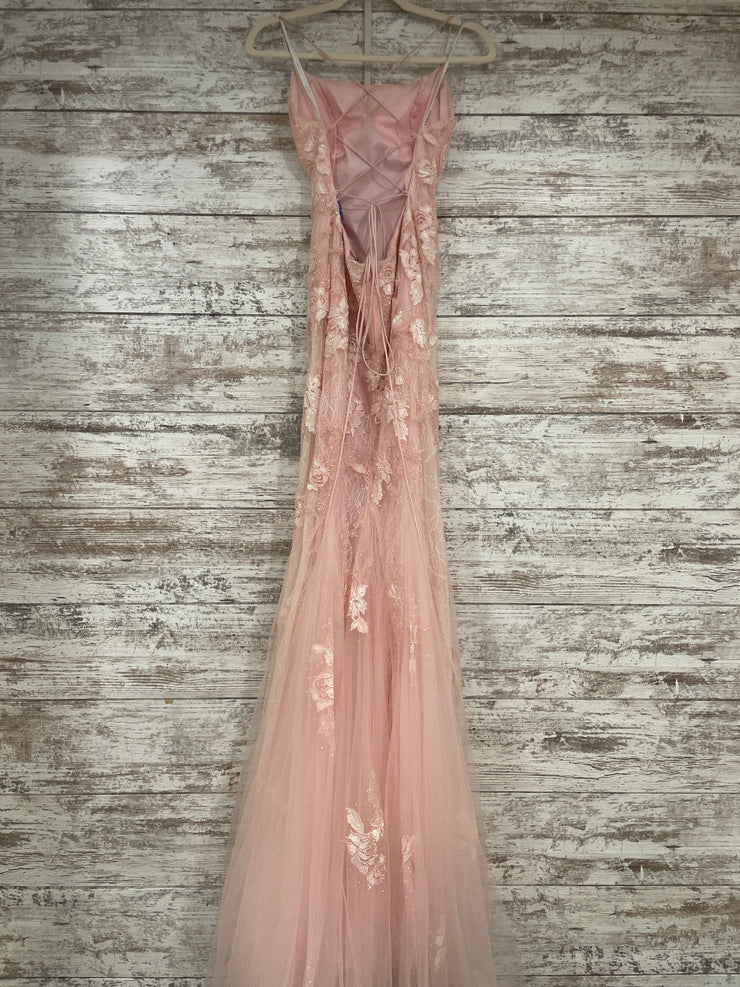 PINK/FLORAL MERMAID GOWN