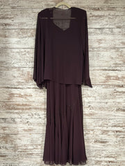 PURPLE 2 PC. LONG DRESS SET