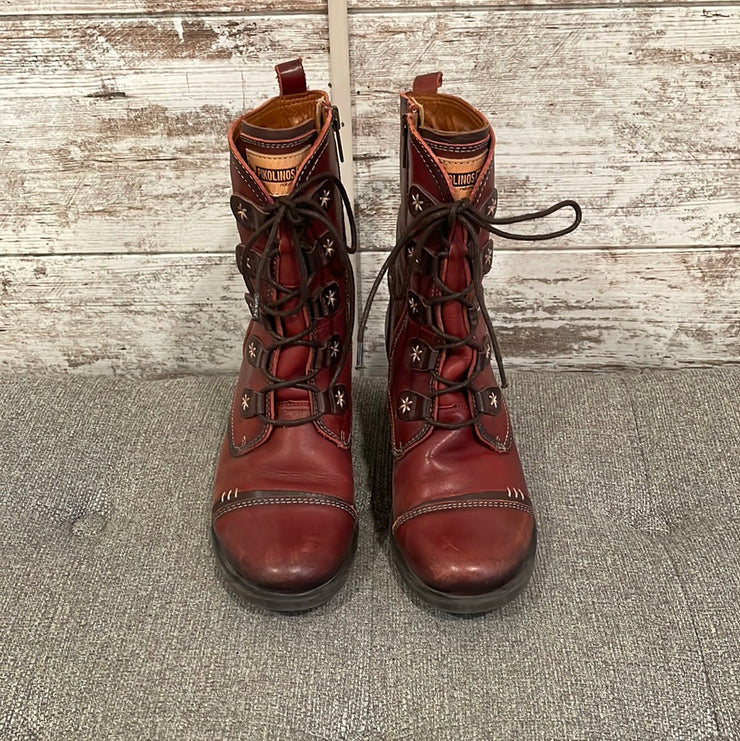 BROWN LEATHER BOOTS $230