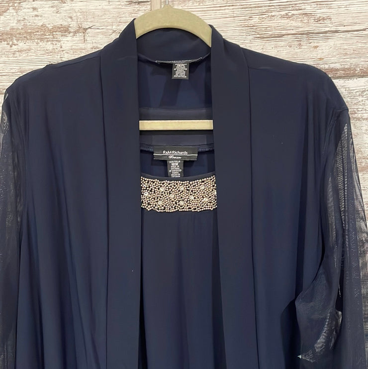 NAVY 2 PC. SHORT DRESS SET-NEW