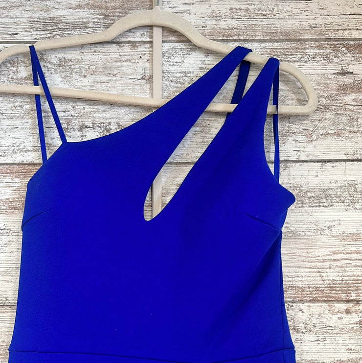 ROYAL BLUE 1 SHOULDER DRESS