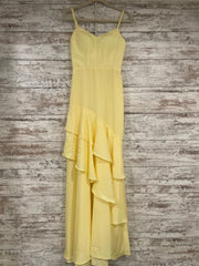 YELLOW LONG EVENING GOWN - NEW