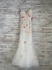 WHITE/COLORFUL FLORAL MERMAID