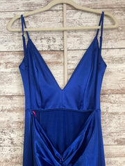ROYAL BLUE LONG EVENING GOWN
