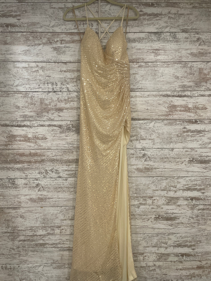 GOLD SPARKLY LONG DRESS (NEW)