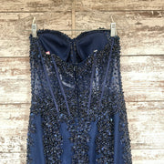 NAVY MERMAID GOWN