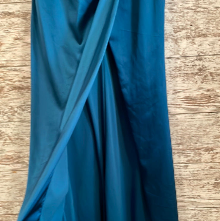 TEAL LONG EVENING GOWN
