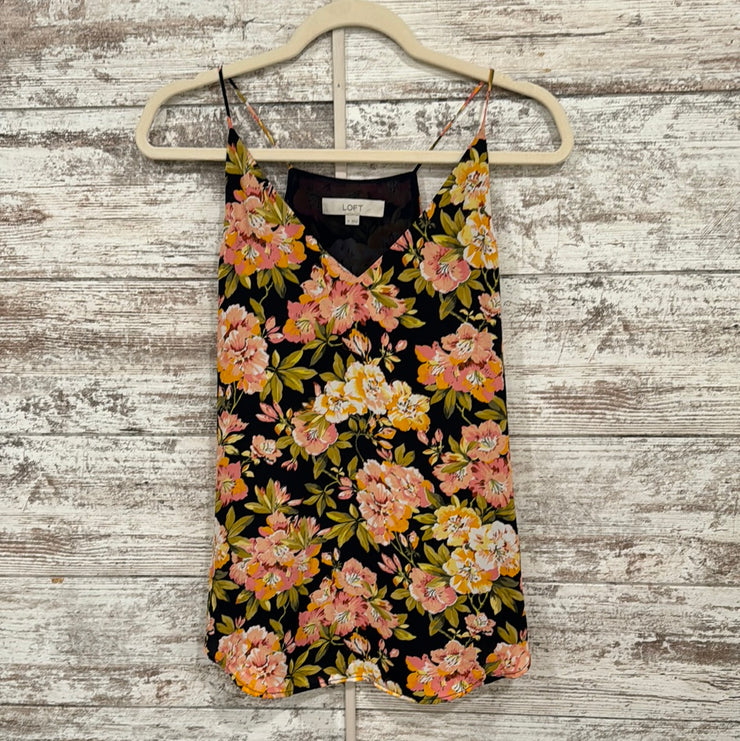 BLACK/PINK FLORAL SLEEVELESS