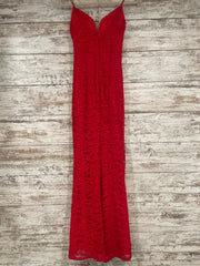RED SPARKLY LONG EVENING GOWN