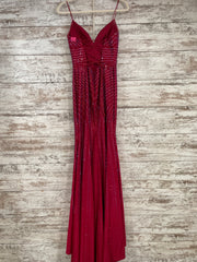 RED HOT STONE LONG EVENNG GOWN