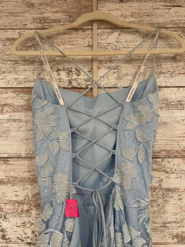 BLUE SPARKLY MERMAID GOWN -NEW