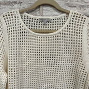 IVORY CROCHET SWEATER-NEW $68