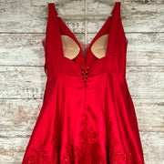 RED A LINE GOWN