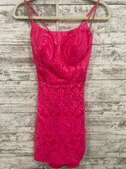PINK SPARKLY SHORT DRESS
