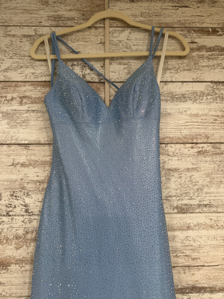 BLUE SPARKLY LONG DRESS (NEW)