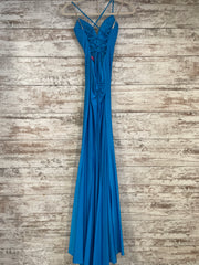 BLUE LONG EVENING GOWN (NEW)