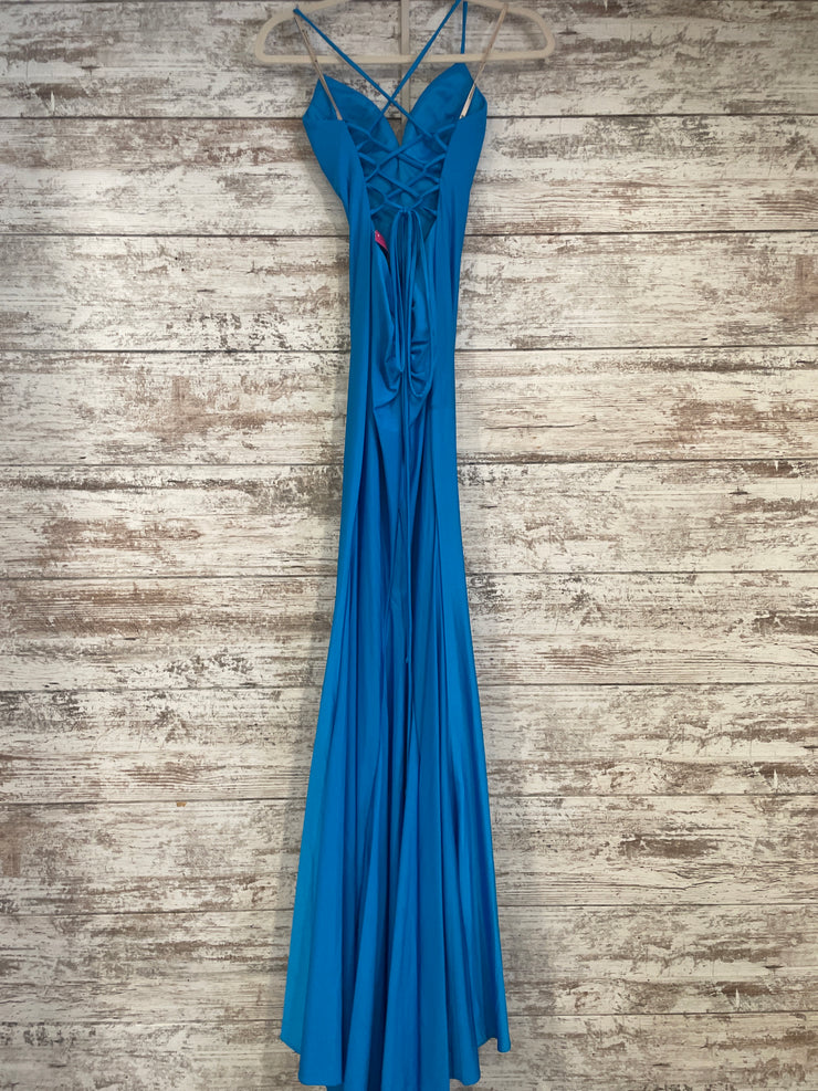BLUE LONG EVENING GOWN (NEW)