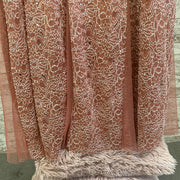 PINK LACE LONG DRESS (NEW)