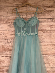 GREEN A LINE GOWN (NEW)