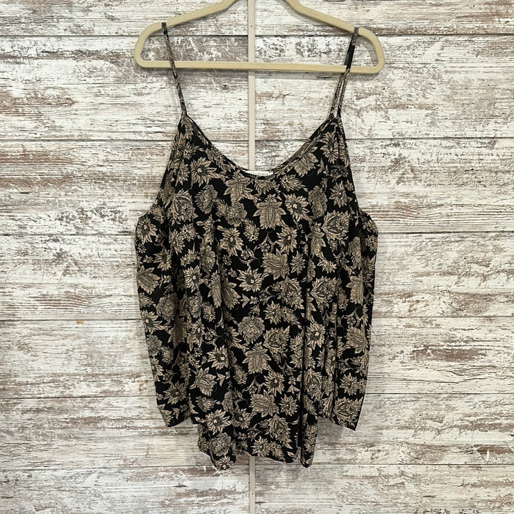 BLACK/IVORY LONG SLEEVE TOP