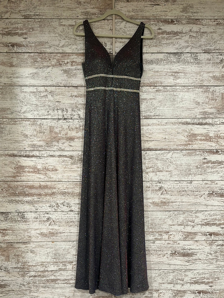 PURPLE SPARKLY LONG DRESS-NEW