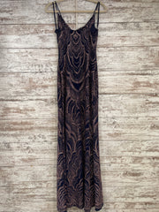 NAVY/GOLD LONG DRESS (NEW)