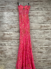 PINK SPARKLY LONG DRESS (NEW)