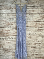 LAVENDER/LACE SPARKLY LONG DRE