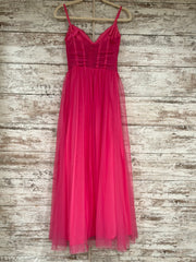 PINK A LINE GOWN