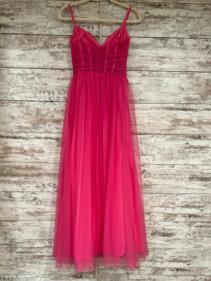 PINK A LINE GOWN