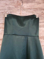 GREEN LONG EVENING GOWN