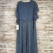 BLUE SEQUIN LONG DRESS (NEW)