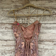 PINK/PURPLE SEQUIN LONG DRESS