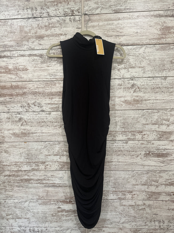 BLACK RUCHED DRESS (NEW) $295