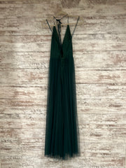 GREEN A LINE GOWN