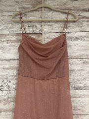 BLUSH SPARKLY LONG DRESS