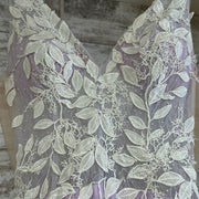 LAVENDER/WHITE FLORAL A LINE