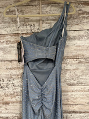 BLUE BEADED LONG DRESS (NEW)