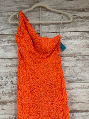ORANGE FULL SEQUIN LONG DRESS
