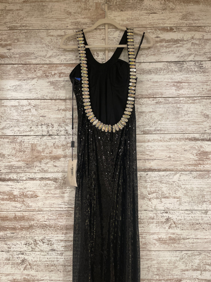 BLACK SPARKLY LONG DRESS (NEW)
