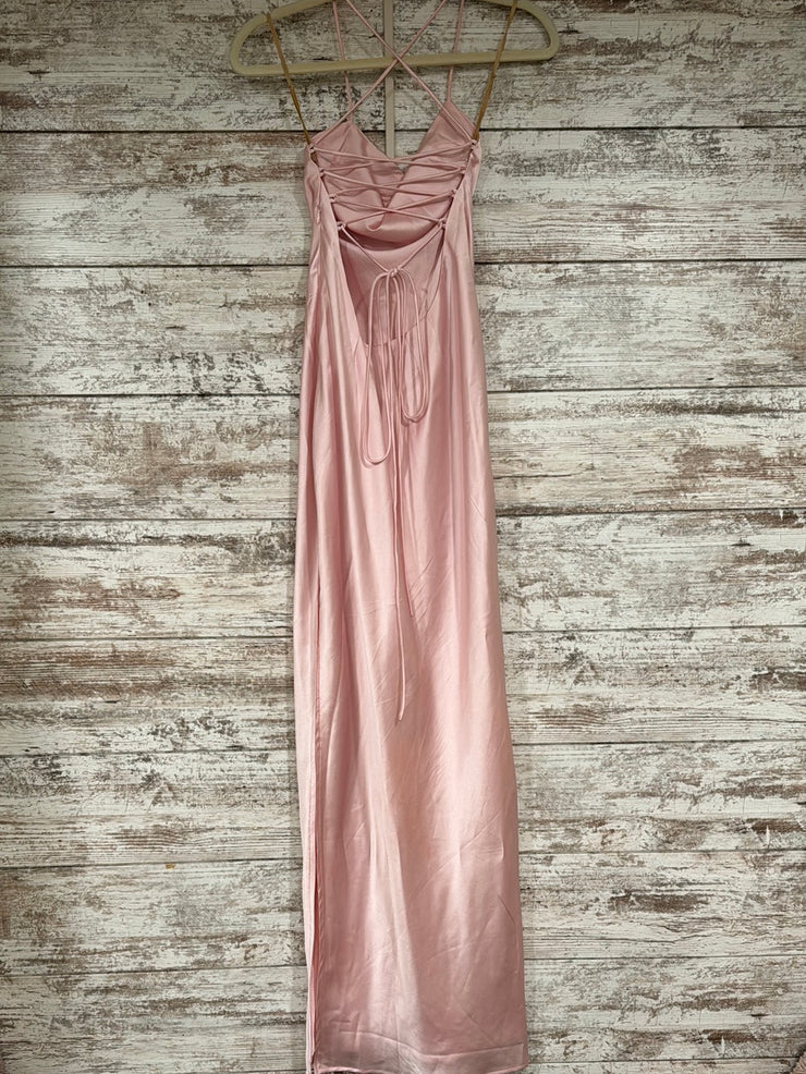 PINK LONG EVENING GOWN