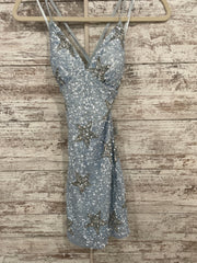 BLUE SEQUIN SHORT DRESS (NEW)