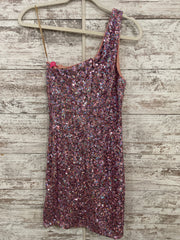 PINK SEQUIN SHORT DRESS