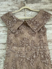 BLUSH SPARKLY LONG EVENING GOW