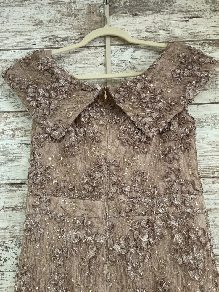 BLUSH SPARKLY LONG EVENING GOW