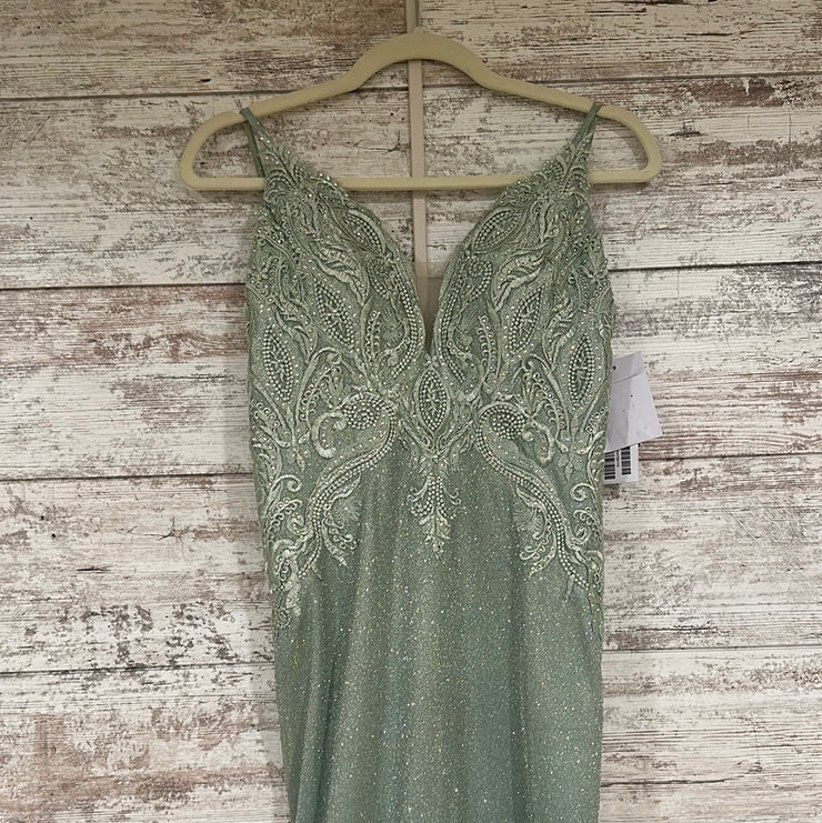 GREEN MERMAID GOWN