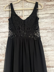 BLACK LONG EVENING GOWN